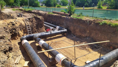 В Балаково монтируют новую теплотрассу