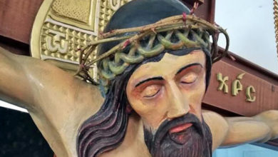 В храме села Вязовка Саратовской области на статуе Христа расцвел терновый венец