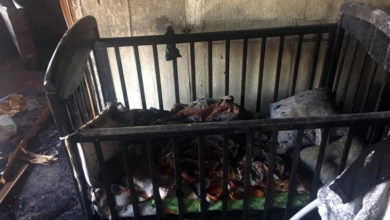 В Балаково на пожаре пострадал 8-месячный ребенок
