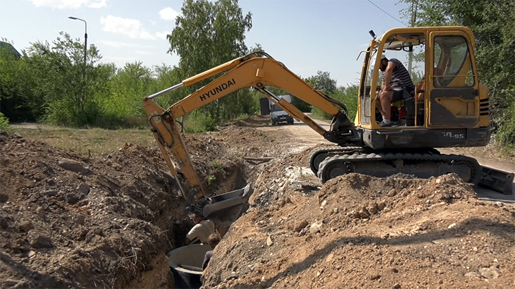 В селе Хлебновка завершается строительство водопровода